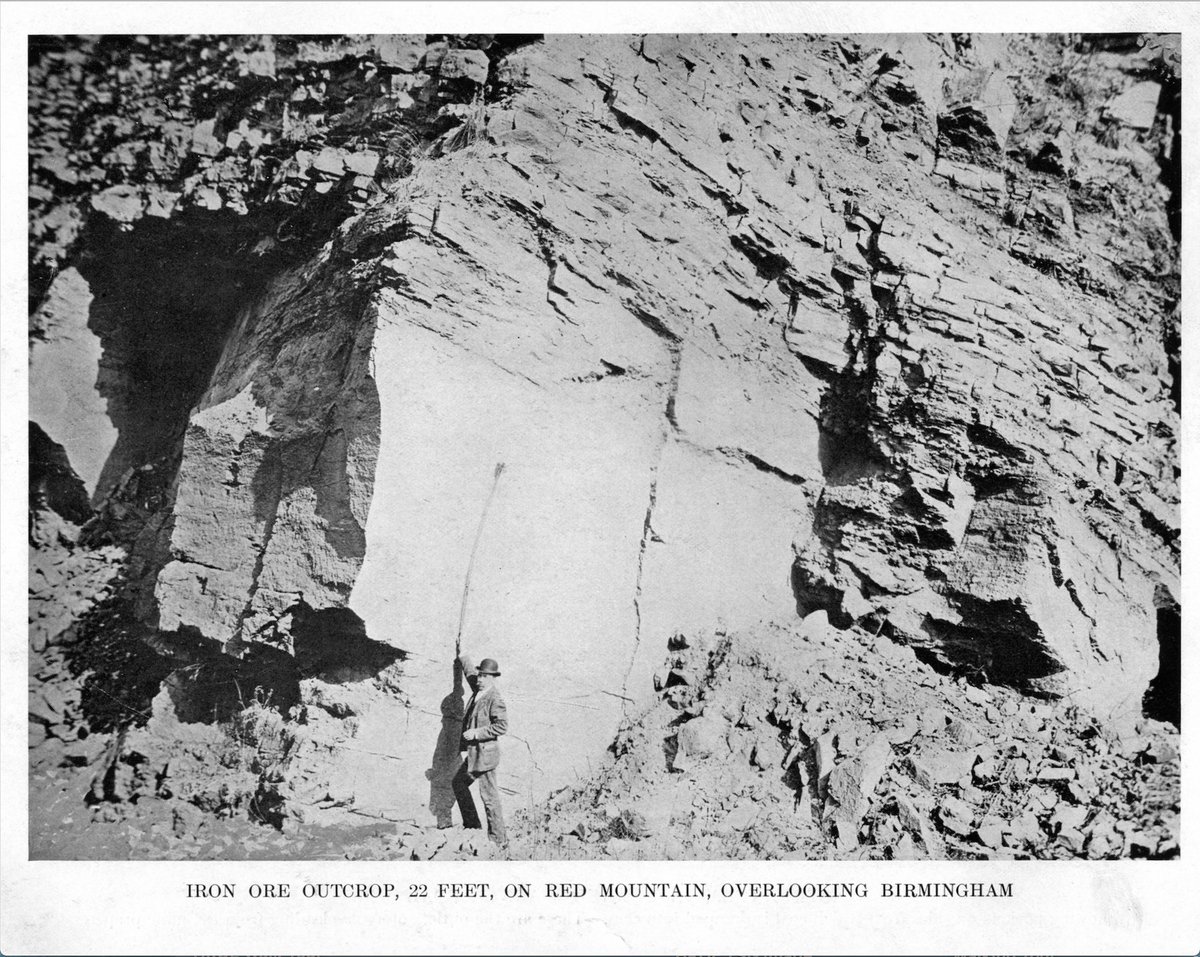 RedOreExpress's tweet photo. Birmingham's story began 420 million years ago as Red Mountain's characteristic iron deposits formed. Learn more on our audio tour, available now on the TravelStorys app! 

Image courtesy of the Birmingham Alabama Public Library Department of Archives and Manuscripts. https://t.co/fZJTabVmwG
