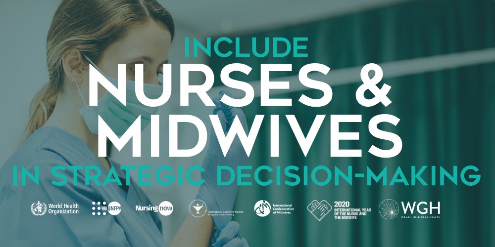 Women account for ~90% of the nurses &amp; midwives around the world, w/ 70% of the health workforce being women, they hold only 25% of senior roles in global health. 

On #IND2021, we must involve nurses in strategic decision-making &amp; enable them to lead.

➡️ yonm.org
