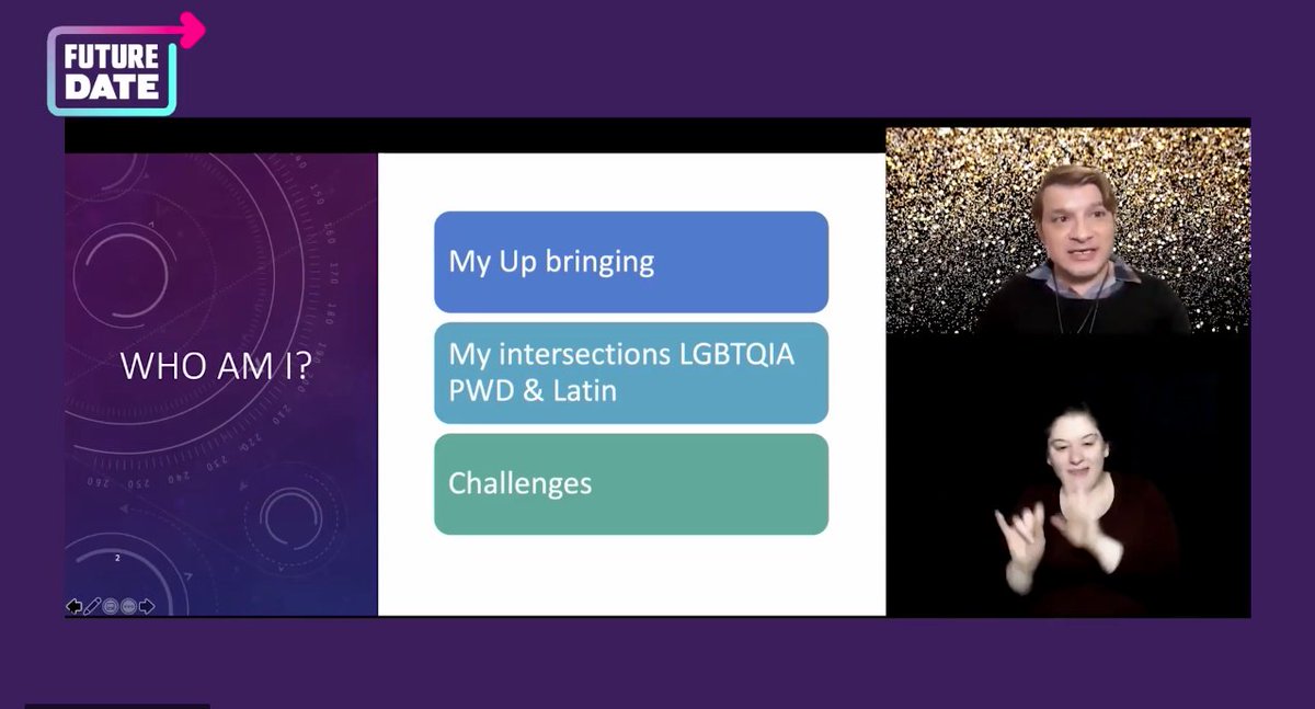 OH MY GOD FACE: Powerful presentation on the term Inclusion and making real change by <a href="/andyzwheelz/">Andy Arias</a>. Thanks for sharing at <a href="/futuredateconf/">Future Date Conference</a> #a11y