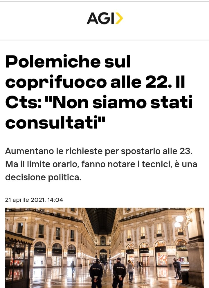 @lilly0971 Anche il Cts dice che il coprifuoco è solo una scelta politica.