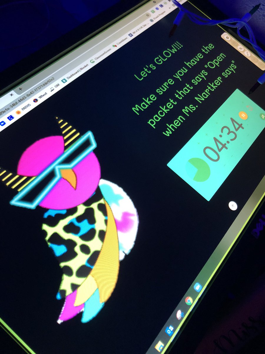 Who says you can’t do a #glowday when you are #remotelearning?! We are GLOWing what we know about measurement this week! Students were excited for the glow sticks, neon accessories, and highlighters sent to them for this <a href="/Zoom/">Zoom</a> Room transformation! #MyOhioClassroom <a href="/MADRIVERLOCAL/">Mad River Schools</a>