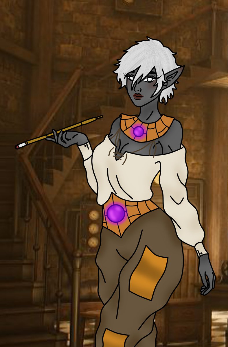 CainsMurderer's tweet photo. My drow artificer for DND owo https://t.co/sYljKD5Xku https://t.co/GECSx3Ns7V