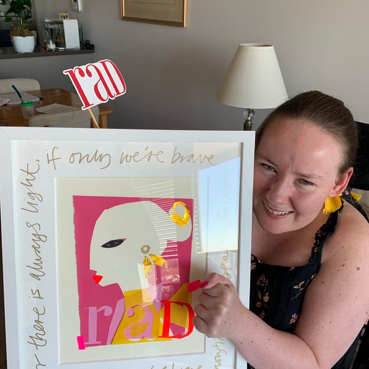 I received some presents in the mail today, including my beautifully designed RAD Impact award, which it is an honour to share with the incredible @MargotRobbie (who I very much hope to be able to thank in person one day) on behalf of @YoungcareOZ #radvocacy