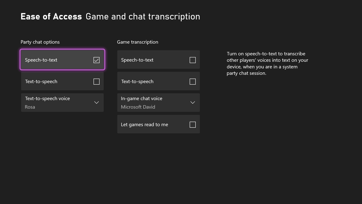Xbox Party Chat will soon support transcribing speech into text and synthesis of speech from text but Xbox Insiders can check it out NOW! Learn more at mjr.mn/08mf