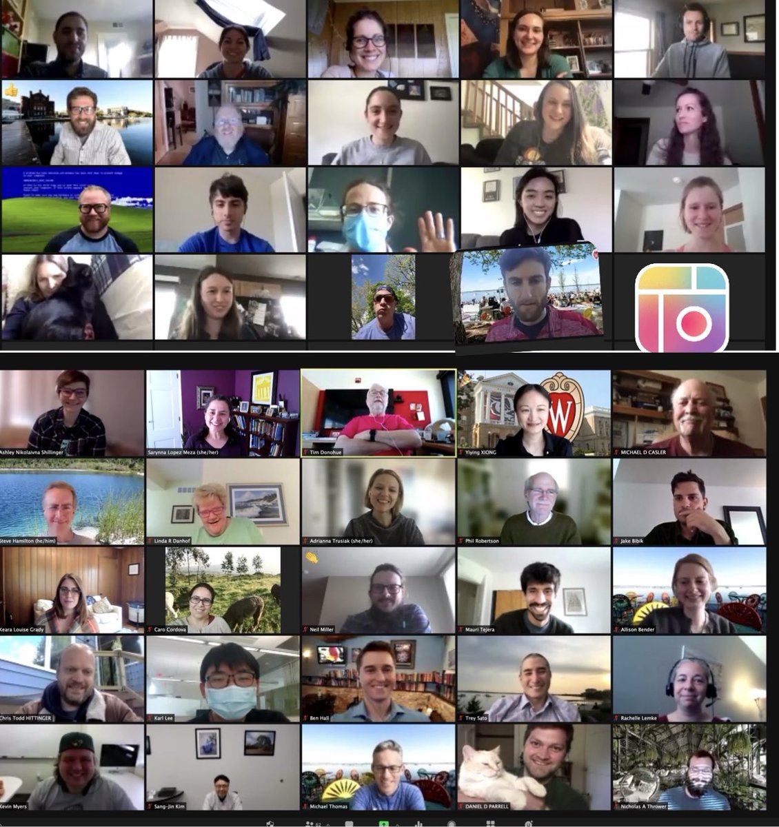 SuperBabe76's tweet photo. It’s a wrap! Thank you all who joined our 2021 @GLBioenergy ASM Closing Session!!! And extra kudos to all of you who turned your cameras on! #glbscience #beautifulfacesofbiofuelresearch https://t.co/sSphuopcm5