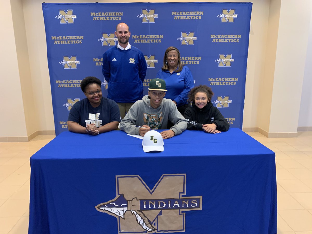 McEachernSports's tweet photo. Congratulations to Alyjah Richardson committing to ⁦@EGSCBobcats⁩ for ⚾️‼️ #prideinthetribe❤️🏹⚾️ ⁦@MHSBSBL⁩ ⁦@McEachernHigh⁩ https://t.co/6AI652ooBY