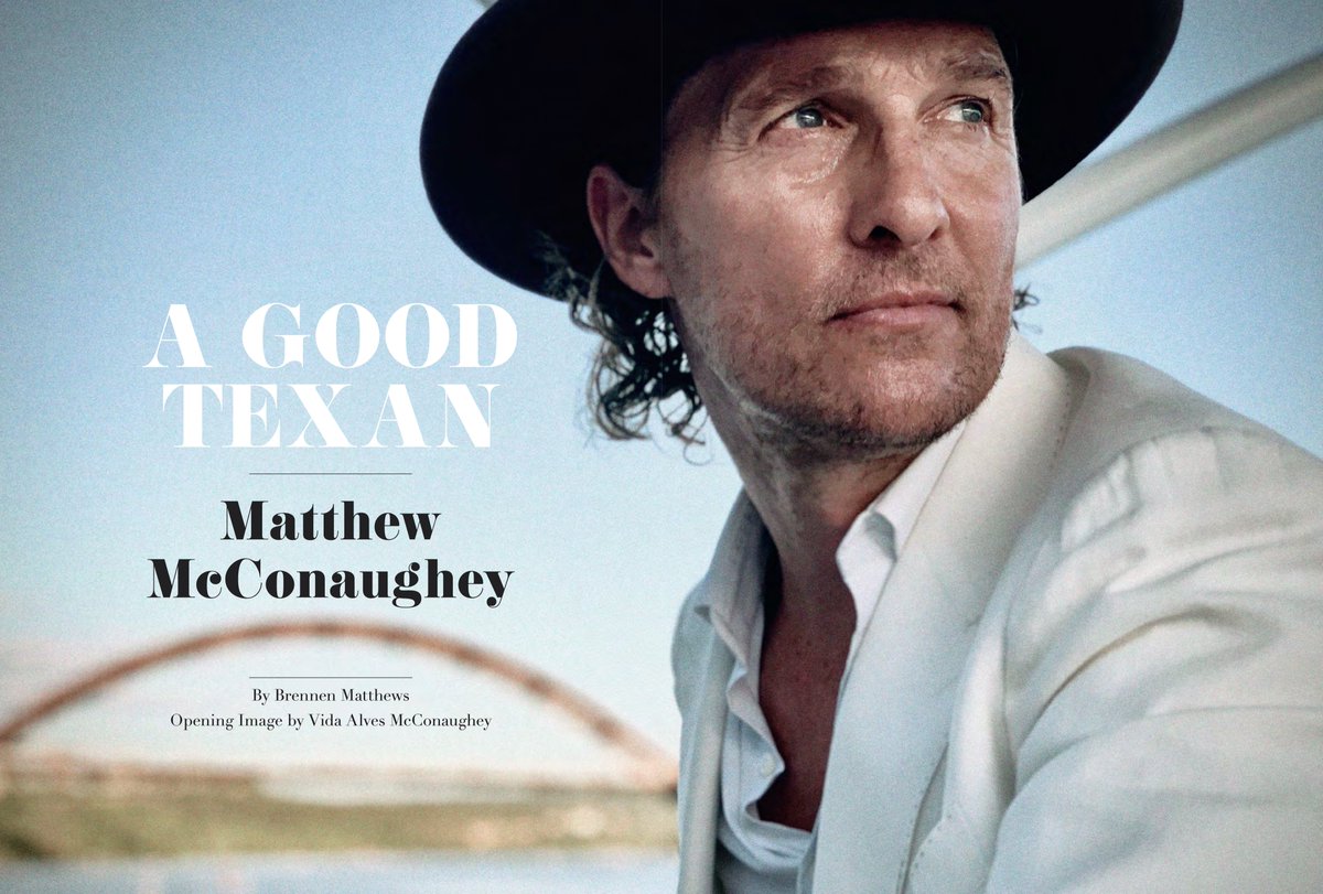 ROUTEMagazine66's tweet image. In the new issue, the amazing Matthew McConaughey talks road trips, Route 66, and his passion for Airstream trailers. He also shares some insights into what makes Texas such a special place, and why Texans are truly original! Join us and enjoy a fun, engaging conversation now.