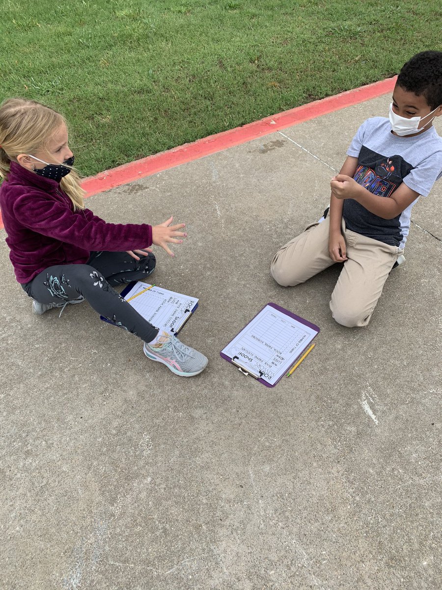 mrssmith2nd's tweet photo. What do you do when it’s a STAAR day and you have to stay quiet AND you can’t use devices? You go outside for a Rock, Paper, Scissors Tournament and then you graph the results!! https://t.co/CHla9K9F0a