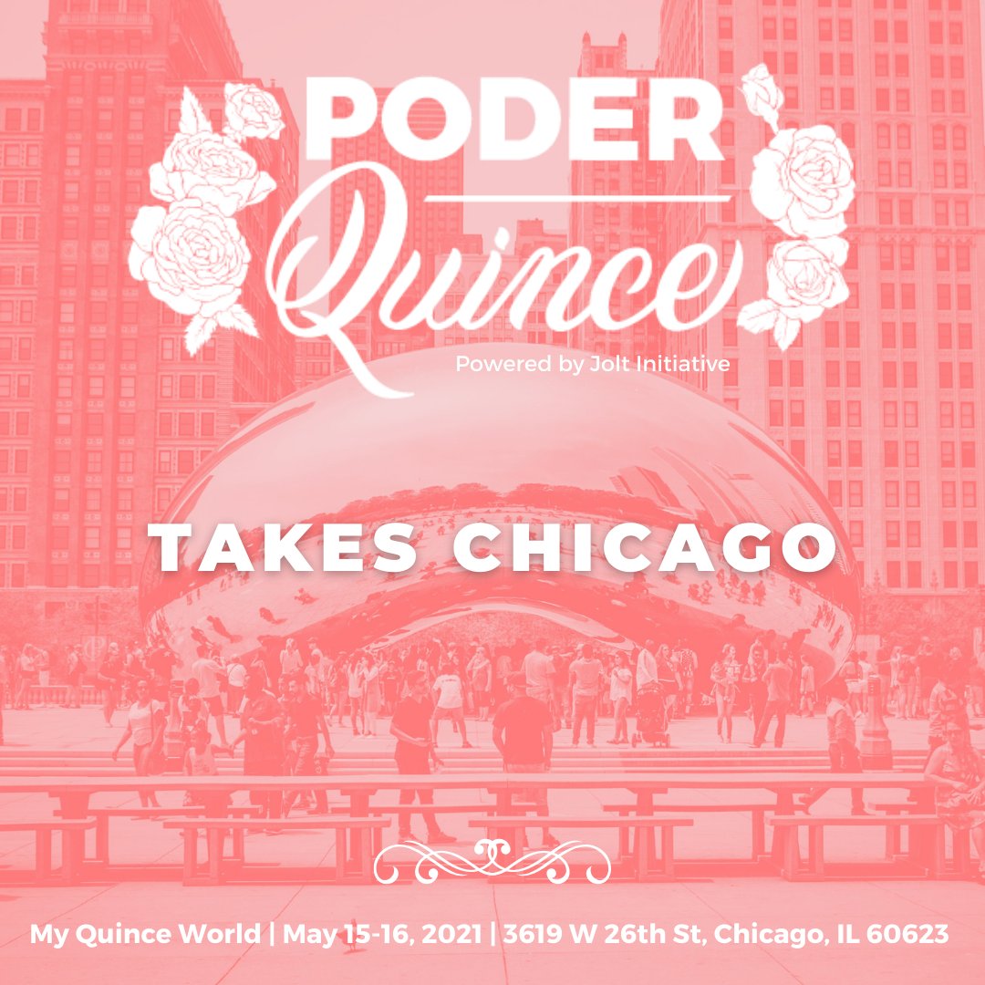 JoltInitiative's tweet photo. #PoderQuince is in the Windy City! Stop by My Quince World in Little Village THIS WEEKEND! We’ll have free bolis provided by Juice Vibe Bar, a raffle, and best of all, on site voter registration. 🗣

Turn your quince into a Poder Quince ➡️ https://t.co/Q3ECvLi9jK https://t.co/GPWgaTnV4X