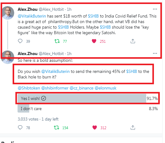 #ShibaCoin 
#SHIB 
IF YOU JUST SOLD your $SHIB IN THE LAST HOUR OR TWO! YOU HAVE JUST MADE THE BIGGEST MISTAKE IN YOUR CRYPTO CAREER. NOT FINANCIAL ADVICE #shib IS HEADING TO 0.0001 faster than it is going to ZERO! YOU HAVE BEEN WARNED. Woofmeister is VITALIK! 
<a href="/ShibaSwap/">ShibaSwap</a>