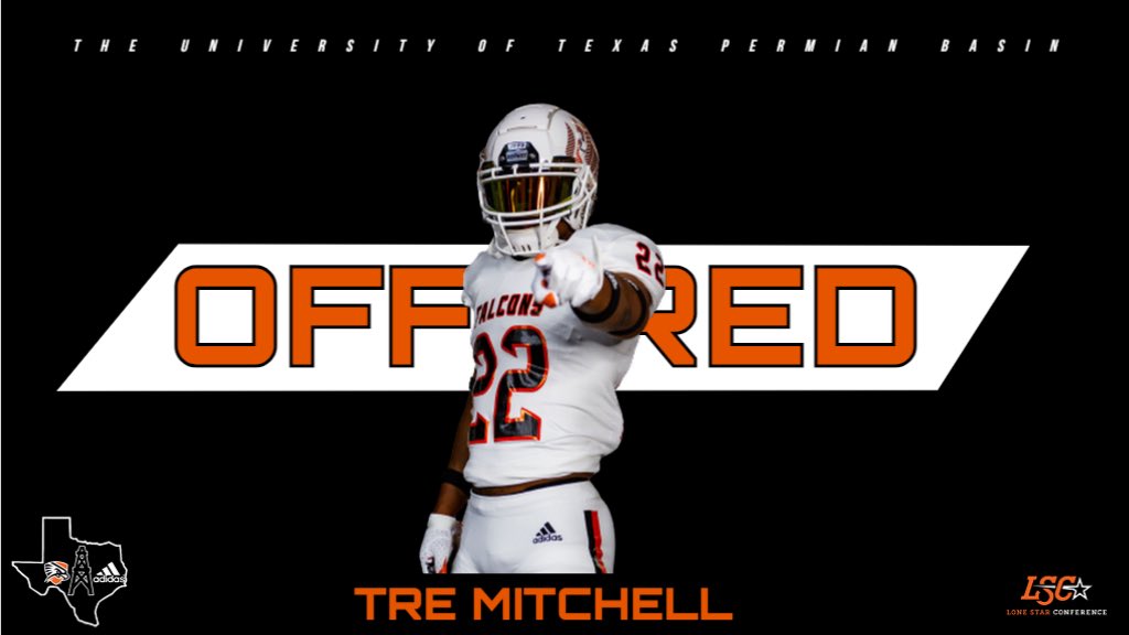 I am proud to say that I have received my 1st offer from UTPB. <a href="/WestMesquite_FB/">WestMesquite_FB</a>  <a href="/Coach_Sandoval1/">Frank Sandoval</a> <a href="/coach_jmartin/">Coach Money</a> #FalconsUp #ChampionshipHabits 🟠⚪️