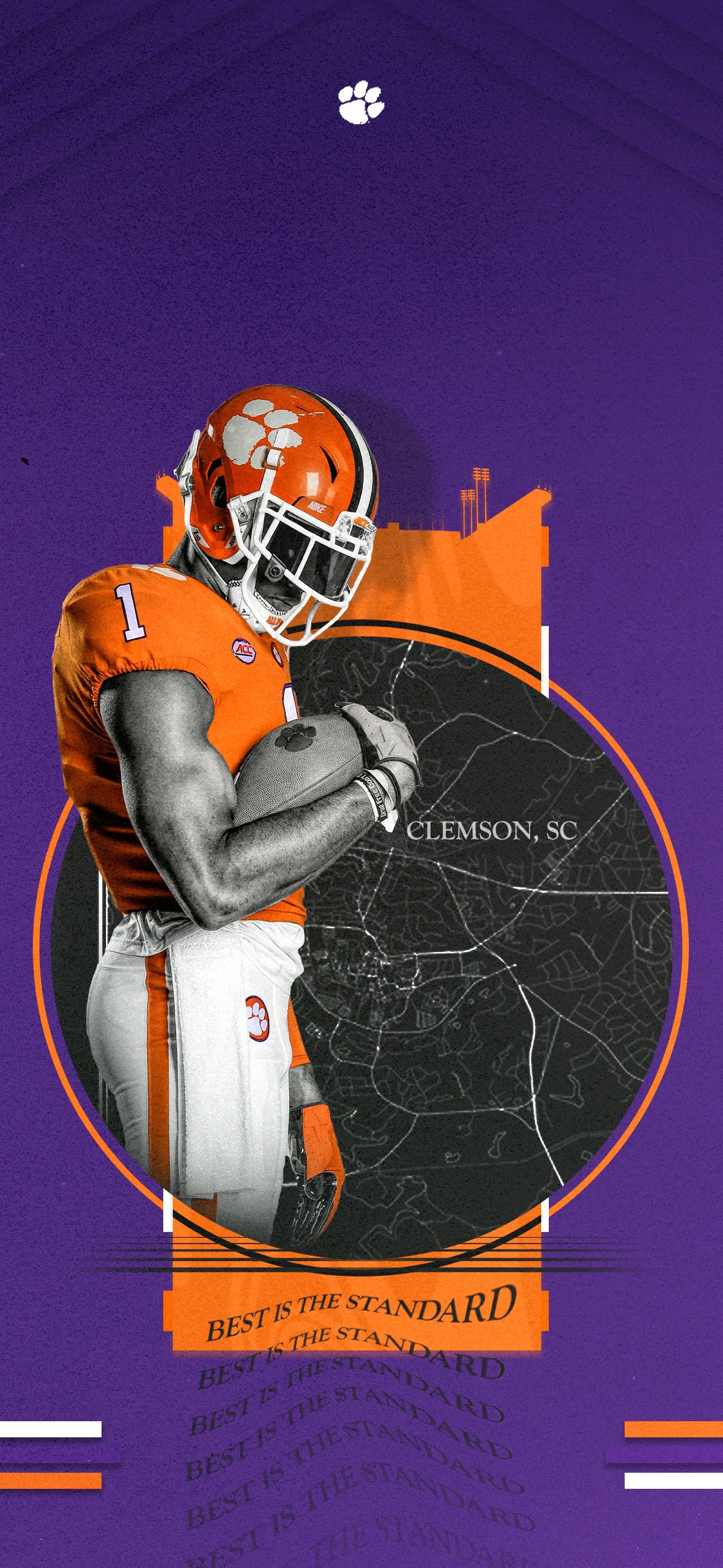 Clemson nike wallpaper top