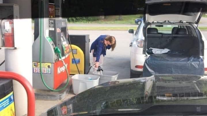 MoreThr's tweet photo. The #ColonialPipeline is back up but you just can’t forget the stupidity that a brief time with a gas shortage has revealed. #GasShortage2021 https://t.co/EF3V186Nis