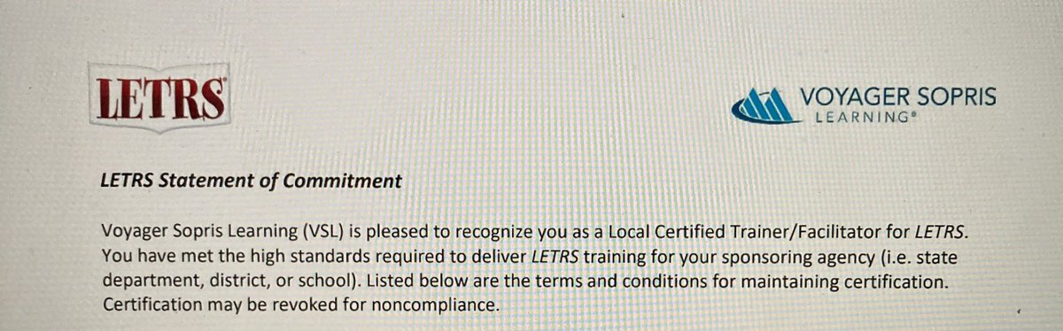 TeacherKPaggett's tweet image. I was truly sad 😞 to see this day come to an end! It has been an AMAZING 🤩 experience working with Dr. Carol Tolman and Shannon Abercrombie! However, I am happy 😃 that due to their superb training I am now a Local Certified Trainer/ Facilitator for LETRS! #LearningGrowing