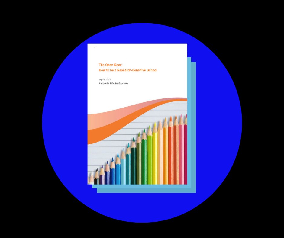 Last month <a href="/IEE_York/">IEE</a> released this report 📚 looking at how to be a research-sensitive school.

It describes what the culture and practices of a research-sensitive school look like. 🔍🏫

Download it here: ow.ly/7MYz50EKyyZ
