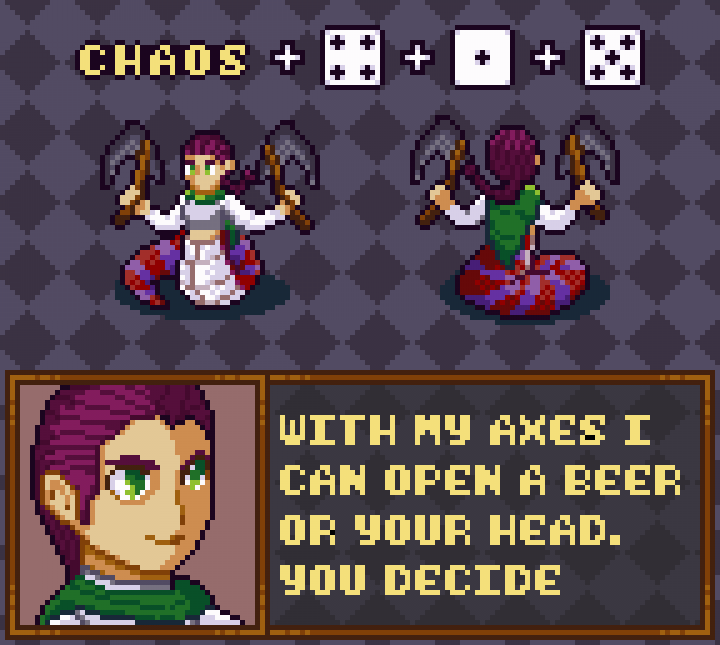 theauxwolf66's tweet photo. Resubo el personaje que hice para #pdtactics. Sigo odiándome por escoger violeta y rojo en una paleta con apenas violeta y rojo Dx https://t.co/PvqMiS7Fs2