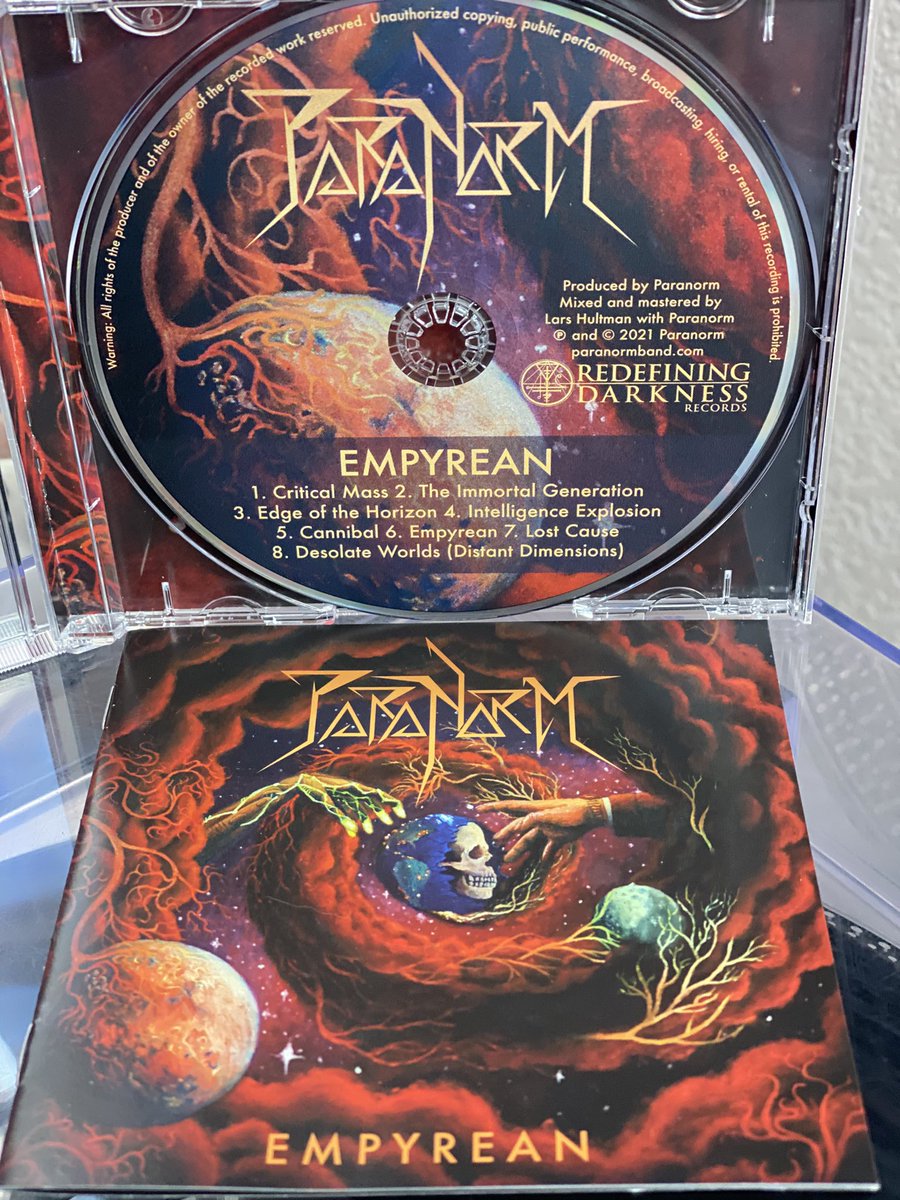 Today’s mail 🤘🔥🔥🔥
Now playing 💿 
Empyrean ,2021 by Paranorm
Progressive thrash / Death metal from Sweden 🇸🇪🤘🔥🔥
discogs.com/Paranorm-Empyr…
open.spotify.com/track/2omwc8Xp…