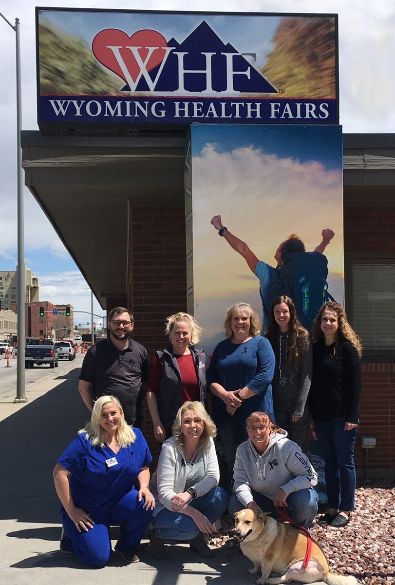 WYHealthFairs's tweet photo. In honor of National Police week, WHF staff is wearing Thin Blue Line ribbons to show our support for all that law enforcement officers do to keep our communities safe! 

#ISUPPORTCPD https://t.co/0MPMCetGcN
