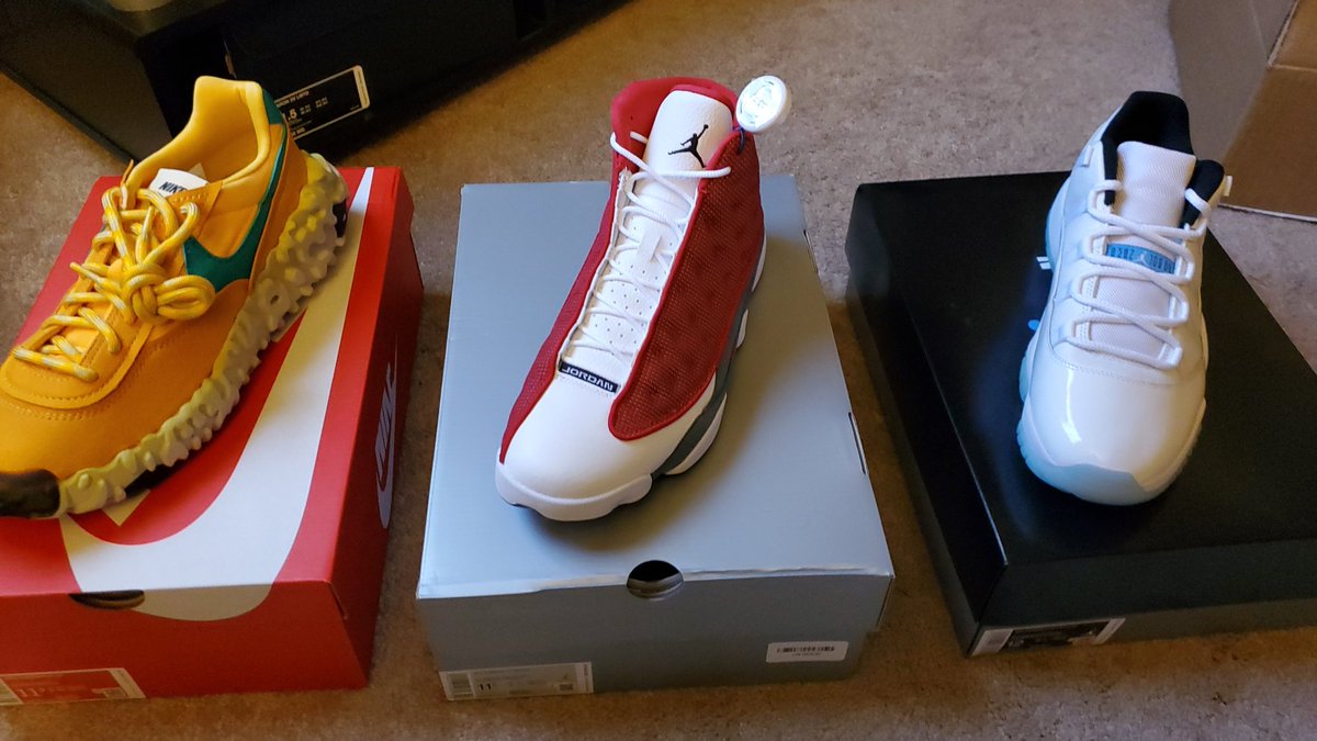 KingVicious3's tweet photo. Not To Bad Of A Week Of Buying Shoes @ Retail 🤷🏾♂️ @SOLELINKS #MailCall #Jordan11 #Jordan13 #NikeOverbreak #columbians #Flint13s #Pollen #DogeCoins #bitcoin #Tangible https://t.co/o7aKBJtDDh