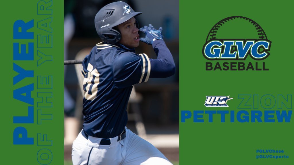 GLVCsports's tweet photo. ⚾️ The 2021 #GLVCbase Player of the Year: Zion Pettigrew (@UISAthletics) https://t.co/wZATs7q2NT
