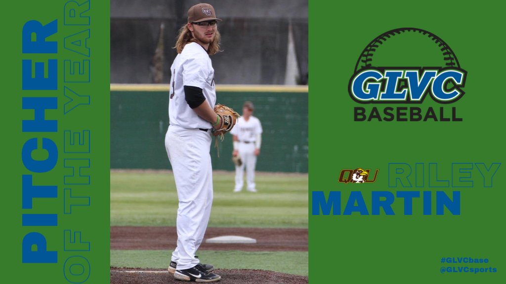 GLVCsports's tweet photo. ⚾️ The 2021 #GLVCbase Pitcher of the Year: Riley Martin (@QUHawks) https://t.co/vzyYPC4IBl