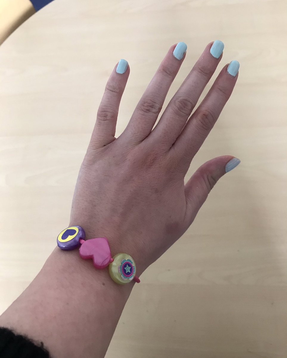 My day was made by a wonderful P1 who made me this bracelet at home so we can be friends forever. #earlyyears #P1