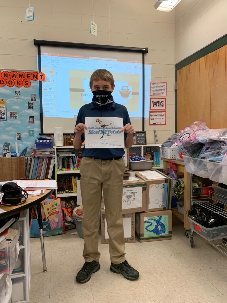 WFMSthebest's tweet photo. Congratulations to these students in Ms. McMillan’s class who made tremendous gains in their reading level over the course of the year! Go Saints 💙 https://t.co/bWYBpCVPek