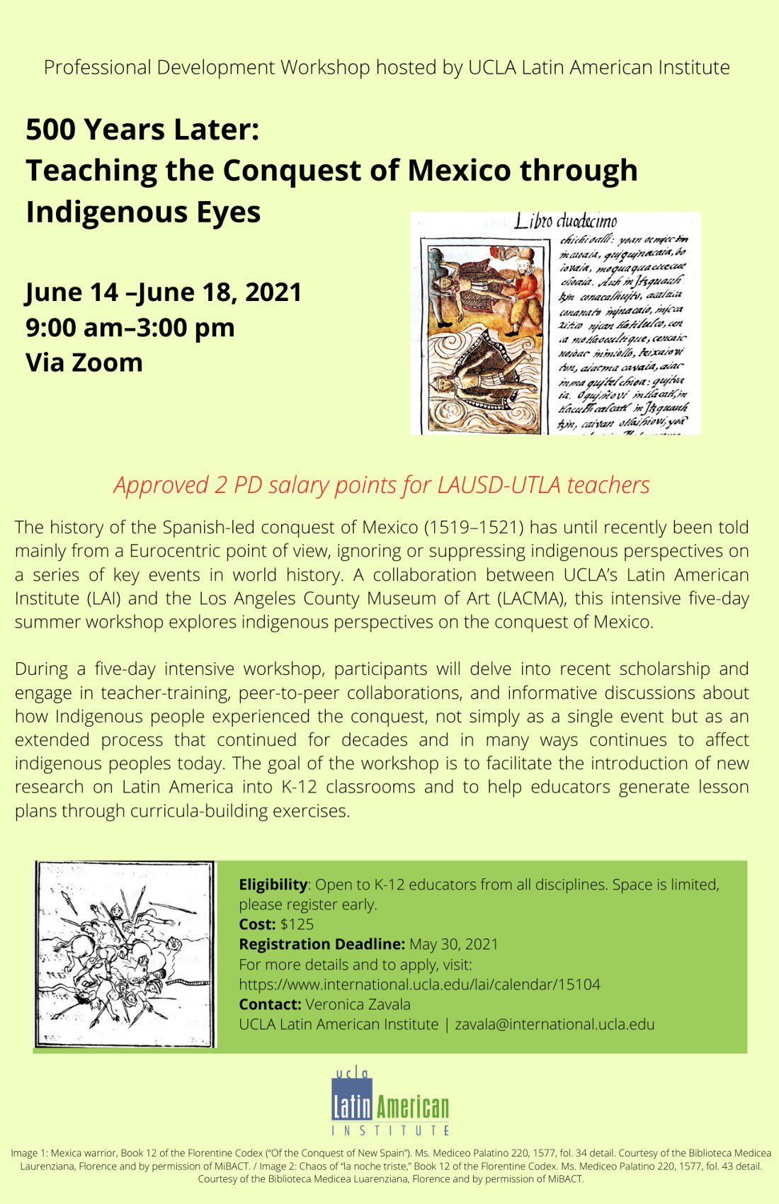 UCLA Latin American Institute on Twitter: "Join us this summer for our  professional development workshop. Space is limited. For more information  and to apply visit: https://t.co/DTu4MA8qLG https://t.co/2n15elpt1T" /  Twitter