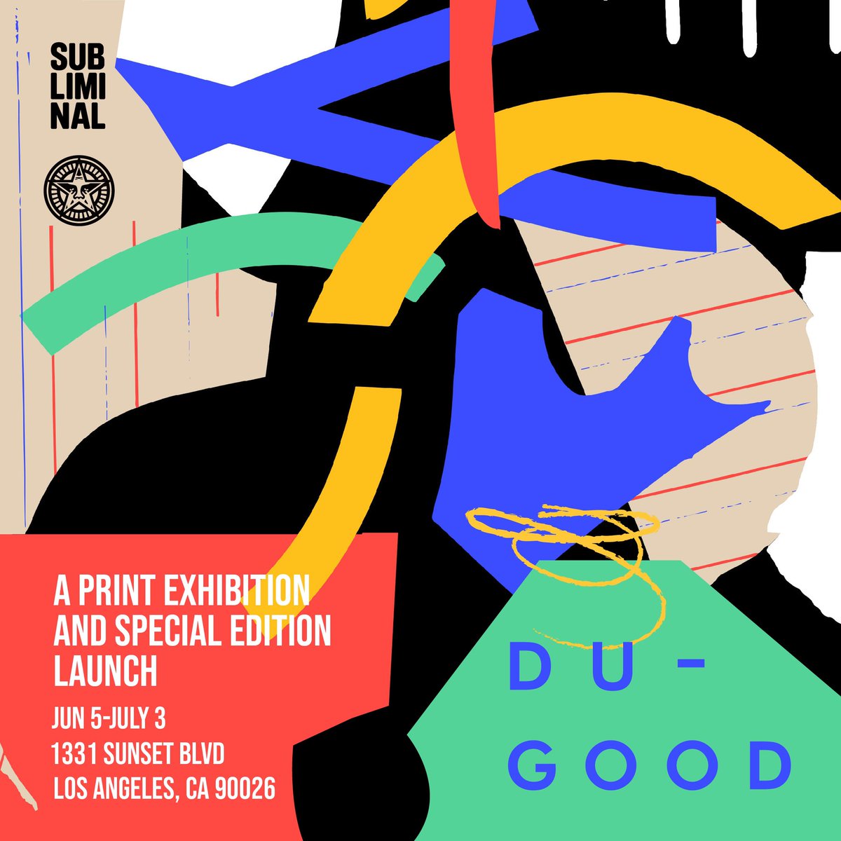 Subliminal Projects (@subliminal_art) on Twitter photo We are excited to reopen our doors with the opening of #DUGOOD, an exhibition and special edition launch with printmaker and artist Leslie Diuguid (<a href="/diuguid/">Leslie Diuguid</a>), founder of Du-Good Press, from June 5th till July 3rd, Sunday’s and Saturday’s.
More info 👉subliminalprojects.com/exhibitions/du… We are excited to reopen our doors with the opening of #DUGOOD, an exhibition and special edition launch with printmaker and artist Leslie Diuguid (<a href="/diuguid/">Leslie Diuguid</a>), founder of Du-Good Press, from June 5th till July 3rd, Sunday’s and Saturday’s.
More info 👉subliminalprojects.com/exhibitions/du…