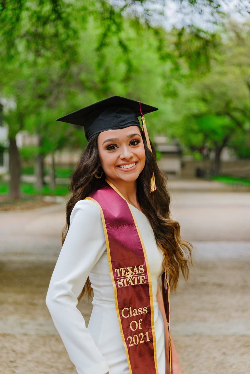 Go confidently in the direction of your dreams ✨

B.S. in Psychology 
Minor in Biology 
May 13, 2021 @ 10 am 

Peace out #txst it’s been fun 🍾