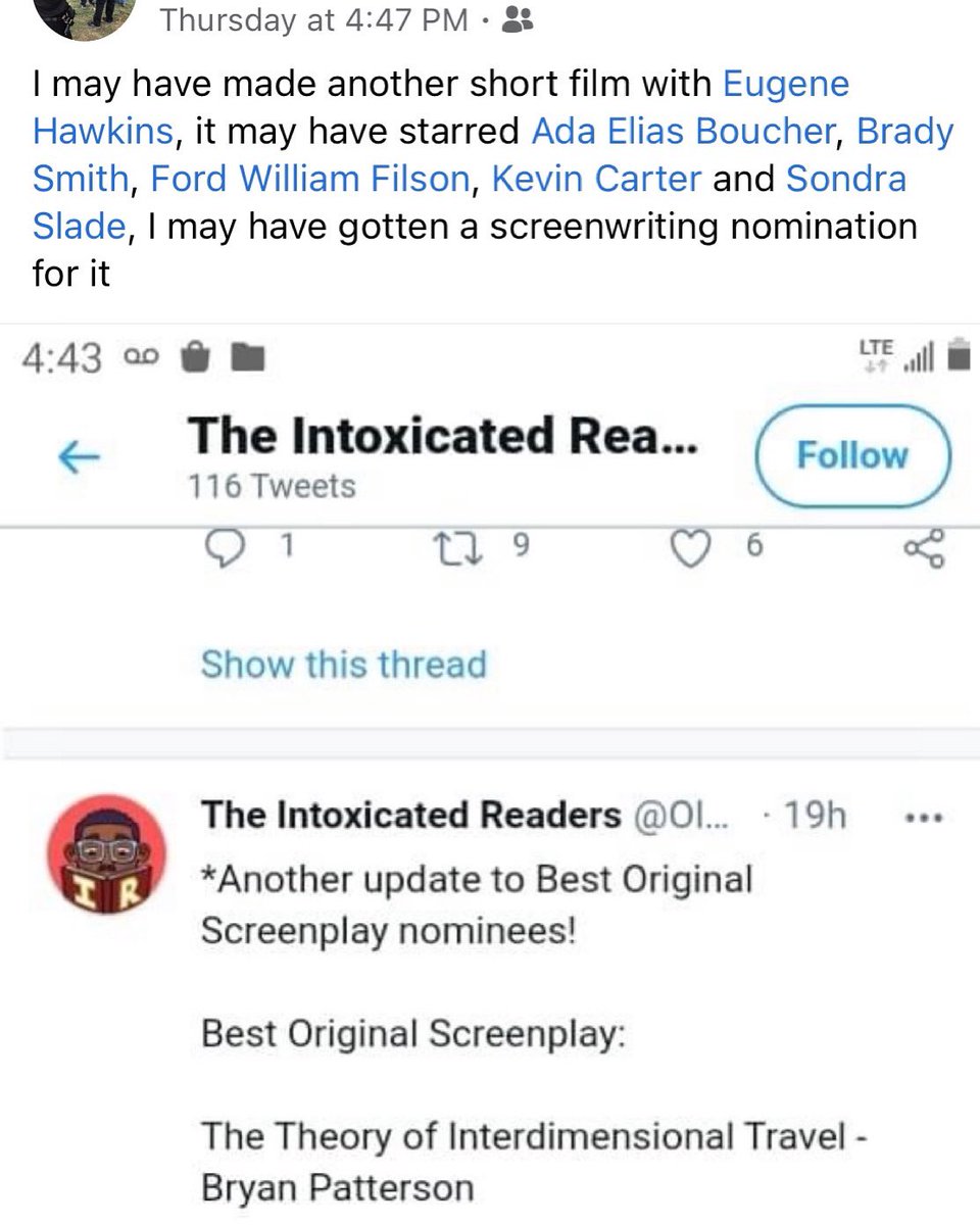 BrotherBonesTV's tweet photo. Brother Bones producer Bryan Patterson had another award nomination! https://t.co/c0k4bwDLjW