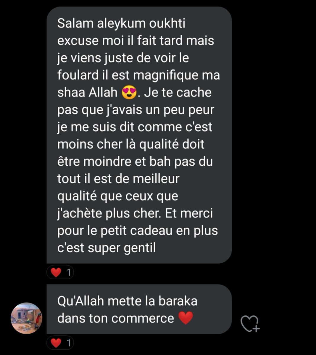 _QueensClothing's tweet photo. Un retour qui fait hyper plaisir, tout en reflétant avec exactitude le cheminement de mon commerce ; de la bonne qualité à petits prix afin que ces produits prisés soient accessibles pour tous. 
Qu'Allah récompense cette sœur, amin. https://t.co/Ocp6hJ6zcR