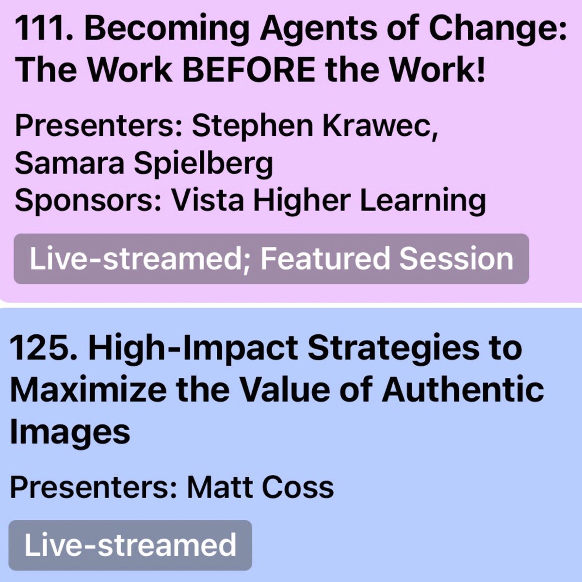 NECTFL's tweet photo. Congratulations to @Stephen_Krawec and @SamaraSpielberg who were selected Best of #NECTFL21 for their session 111, and to @MattLaoshi, runner up with his session 125! You can still catch their sessions on demand (and you can still register 😉) Well done! https://t.co/viKXKWogqy