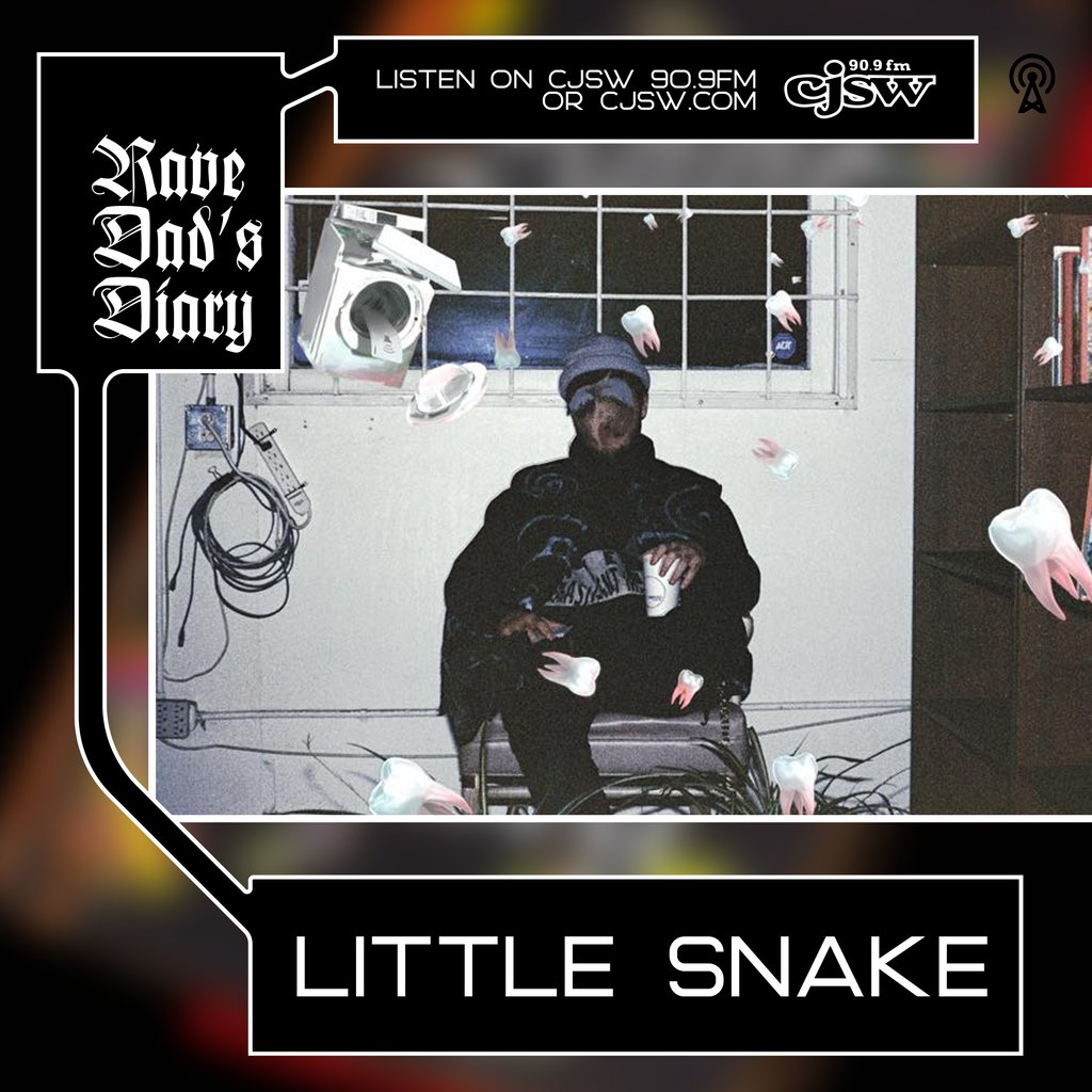 Basswolf's tweet photo. Calgary's @littlesnakexoxo released their debut album on @BRAINFEEDER last Friday. Take a trip through Little Snake's musical influences on the latest episode of Rave Dad's Diary >> https://t.co/jB7NFqlRNv #ravedadsdiary #littlesnake #EDM #IDM #acid https://t.co/6Qw9NgPYGX