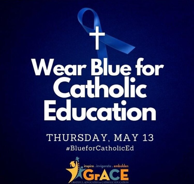 Happening tomorrow! #BlueforCatholicEd #worldcatholiceducationday