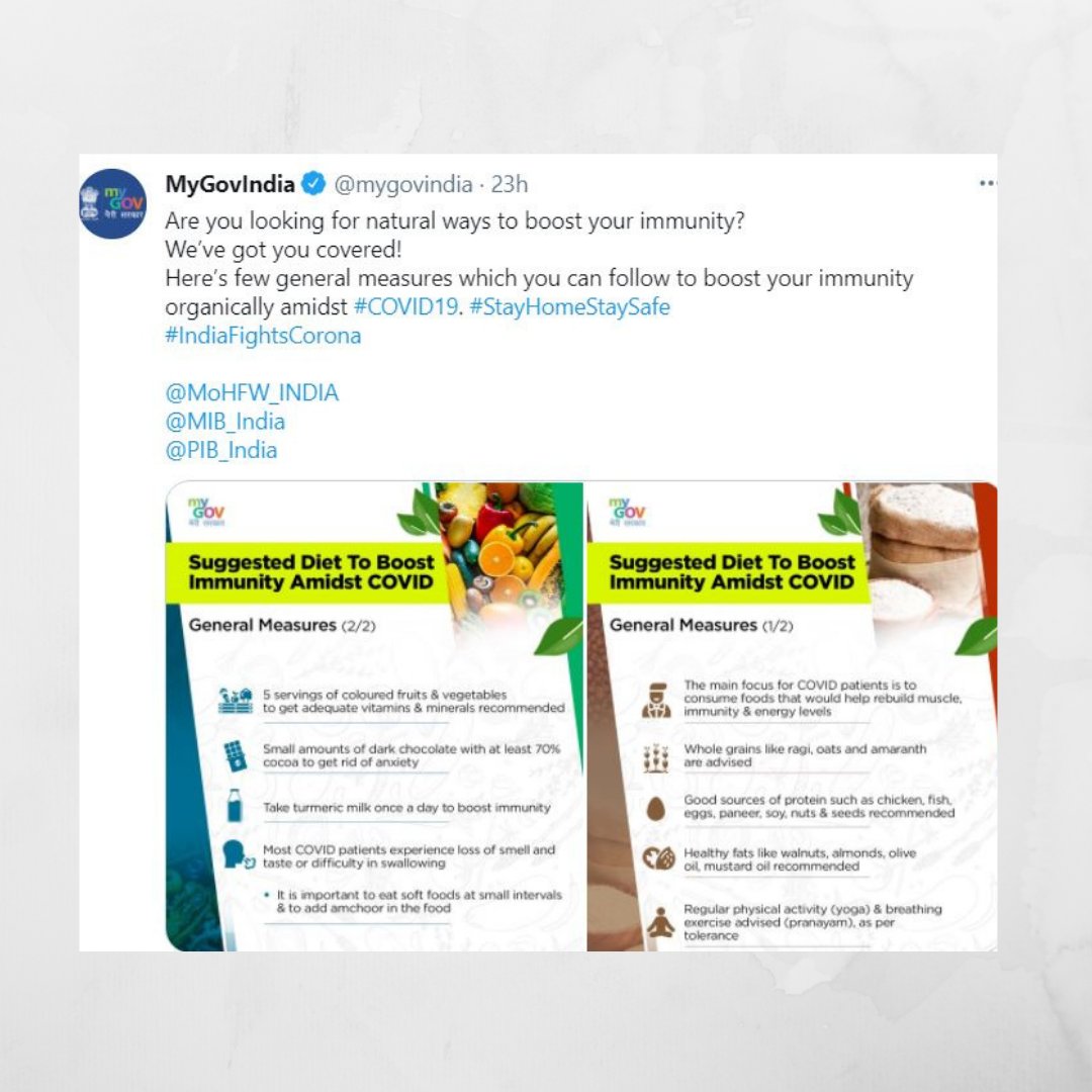 SarvWe's tweet photo. Now the government has agreed upon the boosting power amaranth microgreens have.
Govt. Have suggested some natural ways to boost your immunity and amaranth is one of them.
#IndiaFightsCorona #COVID19 #StayHomeStaySafe #microgreens #immunitybooster #amaranth #DIYkits #medicines https://t.co/JWDIgZsxUX