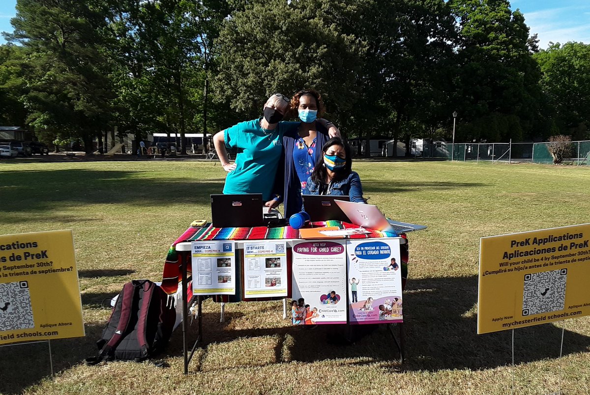 CCPS Head Start (@headstartccps) on Twitter photo Beautiful night at Harbour East with <a href="/GoTDKnights/">Thomas Dale HS</a> and <a href="/CCPSESLFamilies/">CCPS ESL Family Engagement</a> to meet families and help them apply for PreK! <a href="/CCPSPreschool/">CCPS_Preschool</a>,<a href="/ccpsinfo/">Chesterfield Schools</a>, <a href="/NatlHeadStart/">National Head Start Association</a>, #teamwork, #wholechildwholefamily Beautiful night at Harbour East with <a href="/GoTDKnights/">Thomas Dale HS</a> and <a href="/CCPSESLFamilies/">CCPS ESL Family Engagement</a> to meet families and help them apply for PreK! <a href="/CCPSPreschool/">CCPS_Preschool</a>,<a href="/ccpsinfo/">Chesterfield Schools</a>, <a href="/NatlHeadStart/">National Head Start Association</a>, #teamwork, #wholechildwholefamily