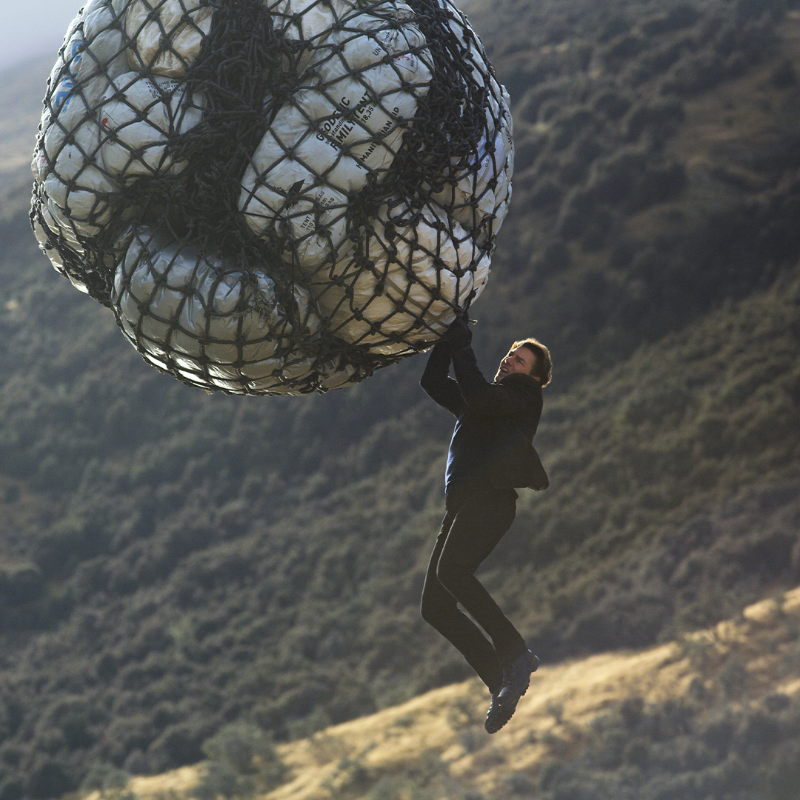 Skydance's tweet photo. These stunts are real. Follow Skydance to see more Mission: Impossible!