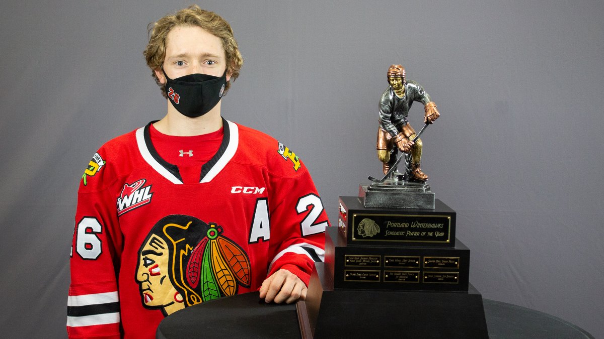 x - Portland Winterhawks (@pdxwinterhawks) on Twitter photo The best in the classroom. π
<a href="/RyderThompson2/">Ryder Thompson</a> and <a href="/mannek90/">Mason Mannek</a> are our 2020-21 Scholastic Players of the Year! The best in the classroom. π
<a href="/RyderThompson2/">Ryder Thompson</a> and <a href="/mannek90/">Mason Mannek</a> are our 2020-21 Scholastic Players of the Year!