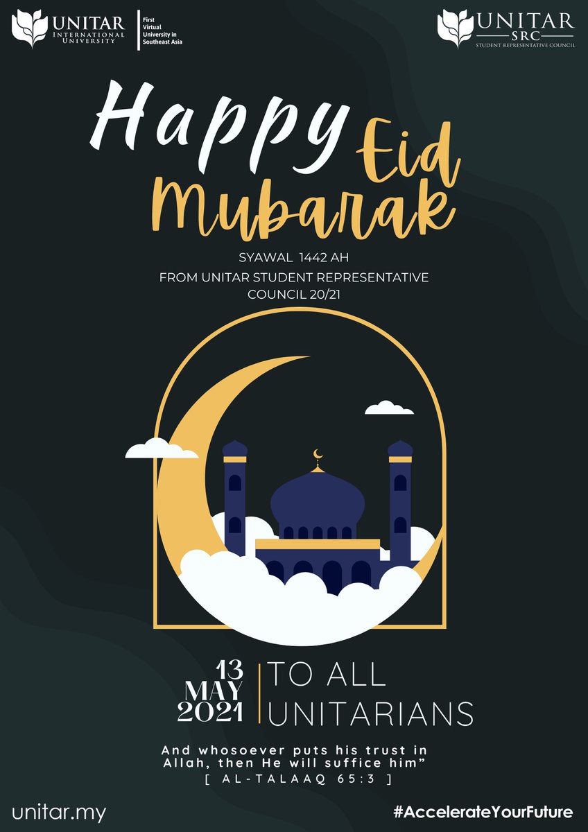 UNITARSRC's tweet photo. "Sekotak mancis secawan madu, 
Selautan kasih seluas rindu, 
Salam lebaran ucapan buatmu, 
Lepas PKP kita kan bertemu."

Wishing to all Unitarians a joyful Eid Mubarak and may this Eid will bring you happiness to you and to your love ones. https://t.co/KsRF8woro2