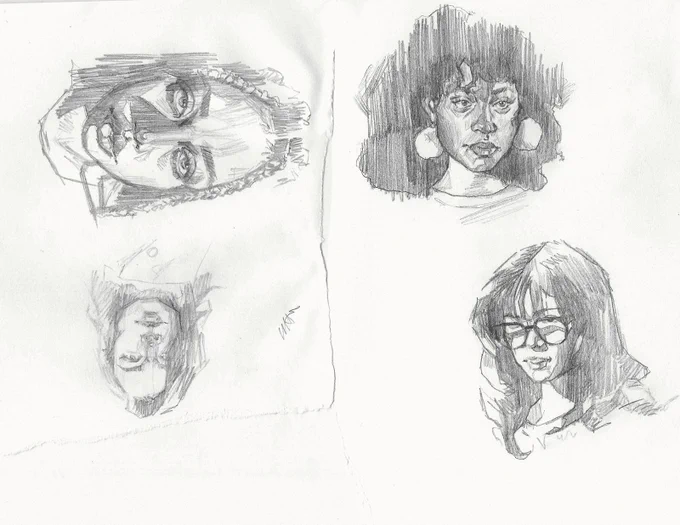 more night sketches (refs from pinterest (except the mitski failure)) 
