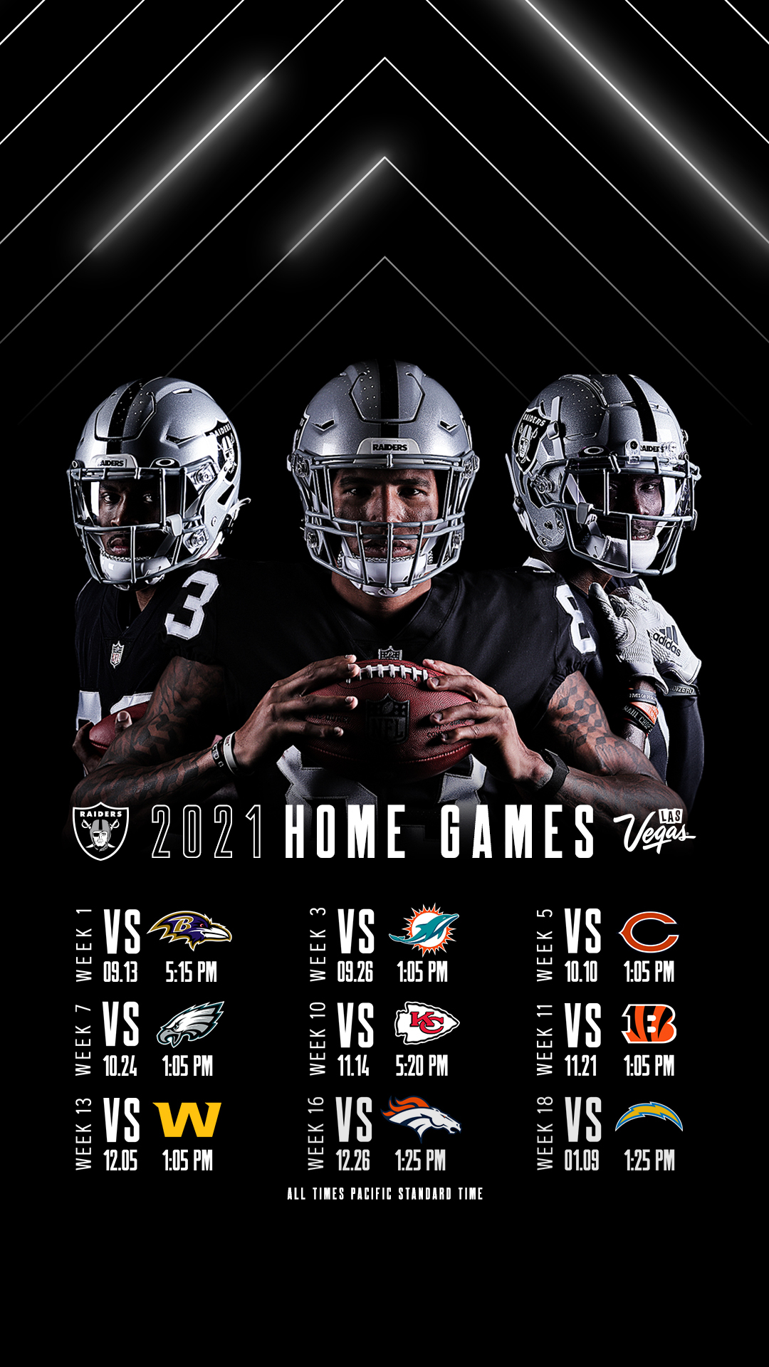 nfl raiders schedule 2022 home games