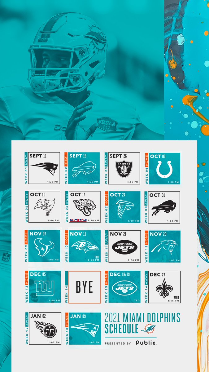 Miami Dolphins 2022 Schedule Printable Miami Dolphins On Twitter: "Aaaand It's Also #Wallpaperwednesday #Finsup X  @Publix 📺 #Nflschedulerelease Now On Nfln Https://T.co/Zd8Aqz8F5Y" /  Twitter