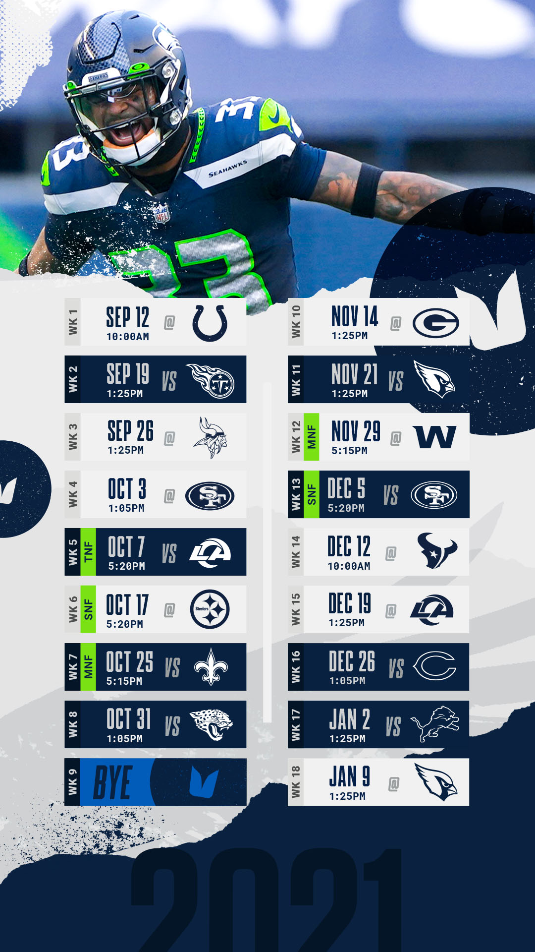 Seattle Seahawks on X: 'Schedule Release AND #WallpaperWednesday