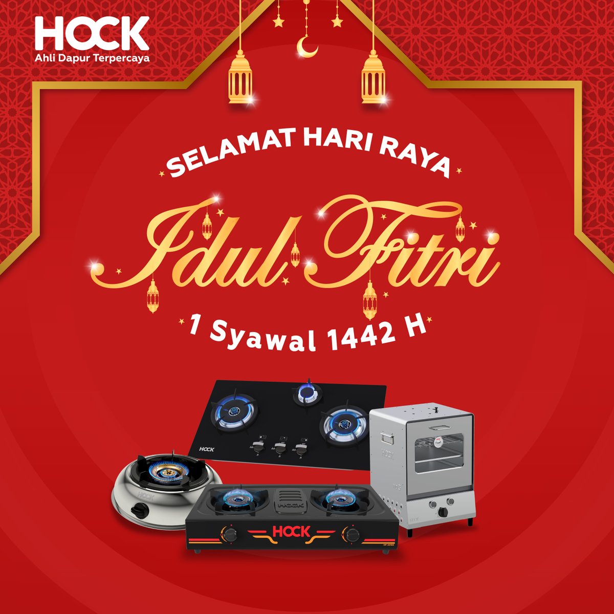Hock mengucapkan Selamat Hari Raya Idul Fitri. Mohon Maaf Lahir &amp; Batin.

#AhliDapurTerpercaya #Hock #KomporHock #OvenHock #TangkiAirHock #KranAirHock #kitchensinkhock #IdulFitri