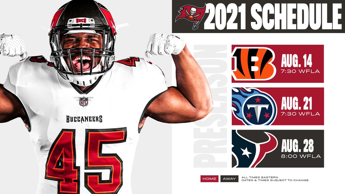 2021 tampa bay buccaneers schedule