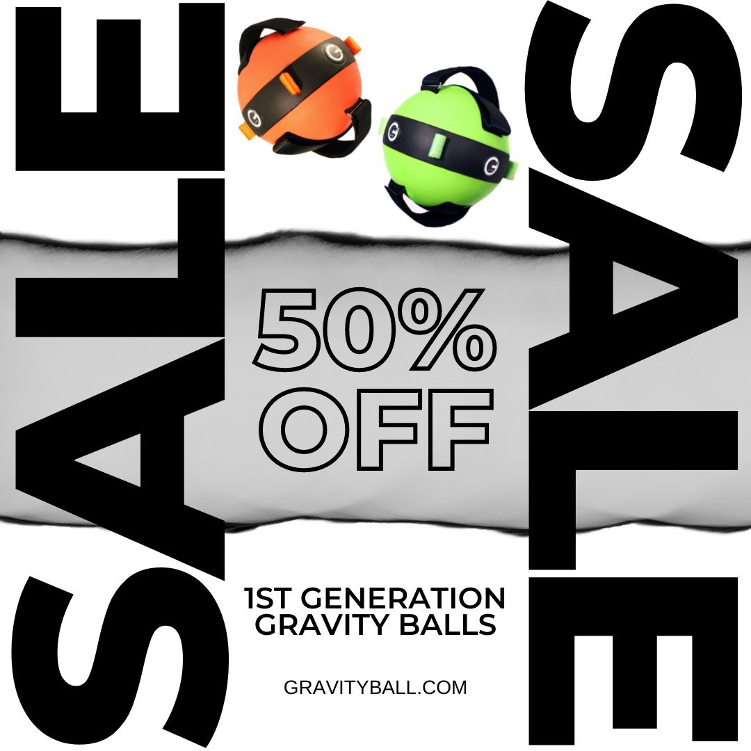 GravityBMethod's tweet image. HURRY and get 50% OFF 1st Generation Gravity Balls at gravityball.com 💪 #GravityBall #GravityBallMethod #fitness #workout #exercise #quickworkout #50off #50percentoff #sale