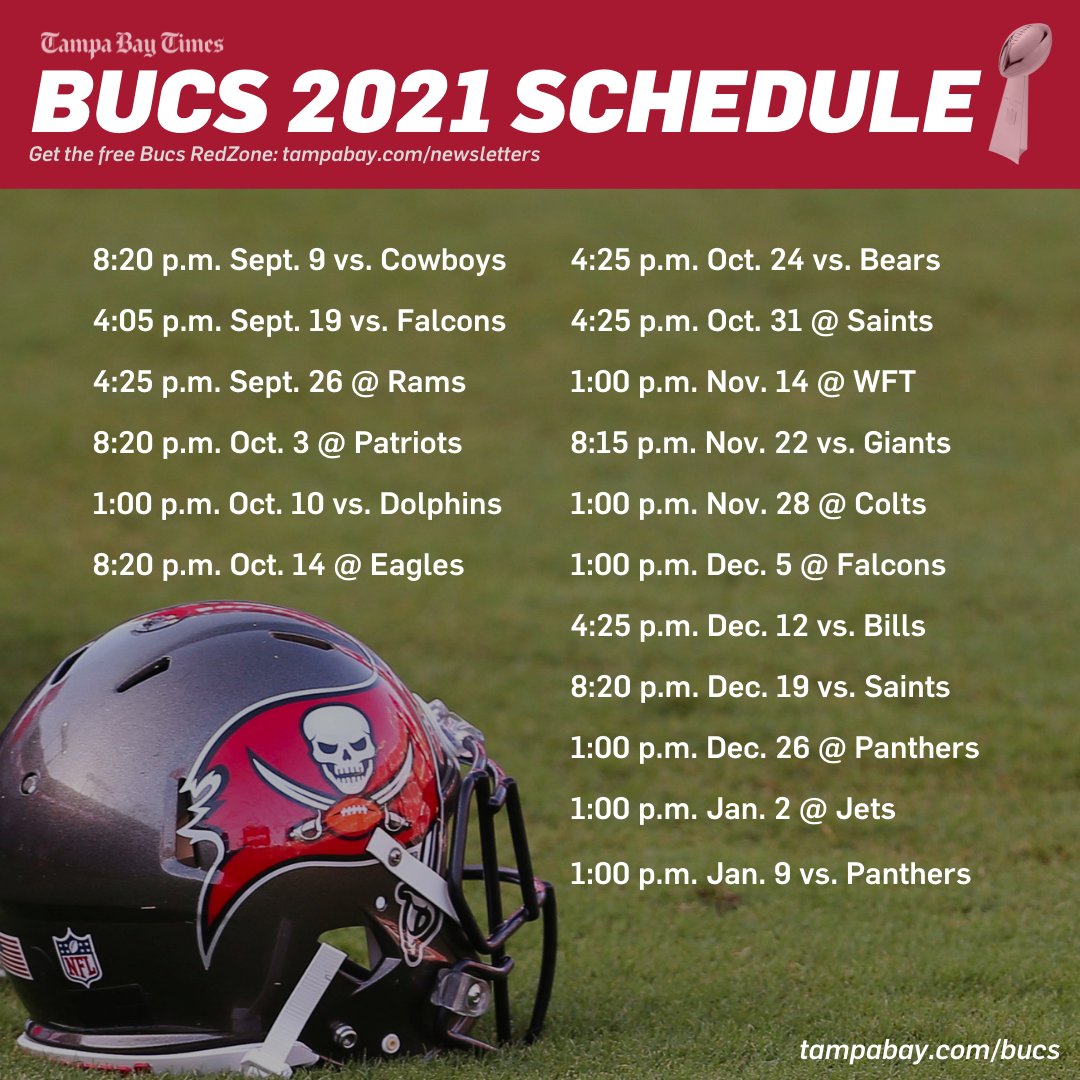 2021 Tampa Bay Buccaneers Schedule: Complete schedule, tickets and