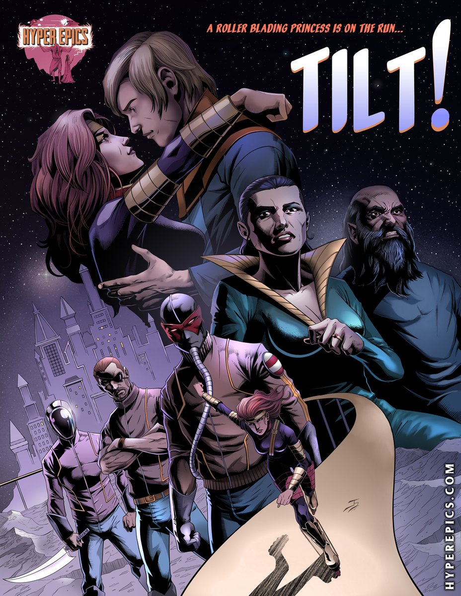 hyperepics's tweet photo. New cover art based on our very first Hyper Epic.  Look for this to land in our next print edition's pinup gallery!

Art by Justin Stockenstroom, colors by @DeviousSqurl (based on original comic art by Jared Lamp)

#historic #webcomics #artshare #scifi #Throwback #Retro #pinupart https://t.co/nEsnk2z0mW