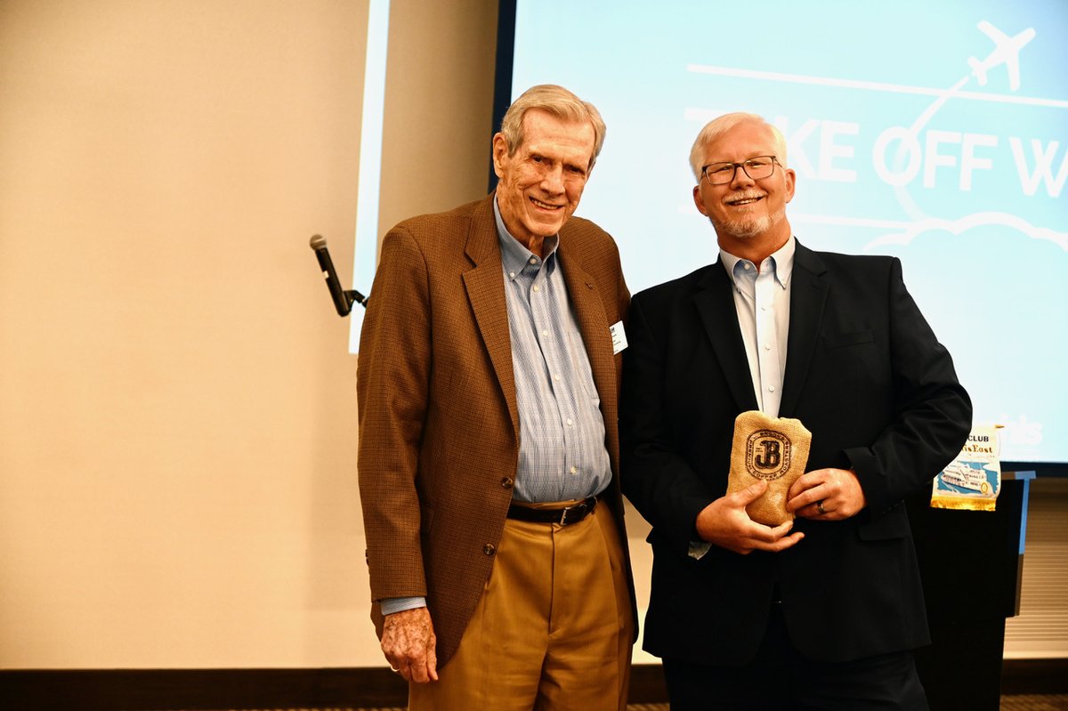 Scott Brockman with <a href="/flymemphis/">Memphis International Airport (MEM)</a> was the guest speaker at today’s meeting of the East Memphis Rotary Club. Exciting things happening at Memphis International! #rotary #airportdevelopment #MEMPHIS